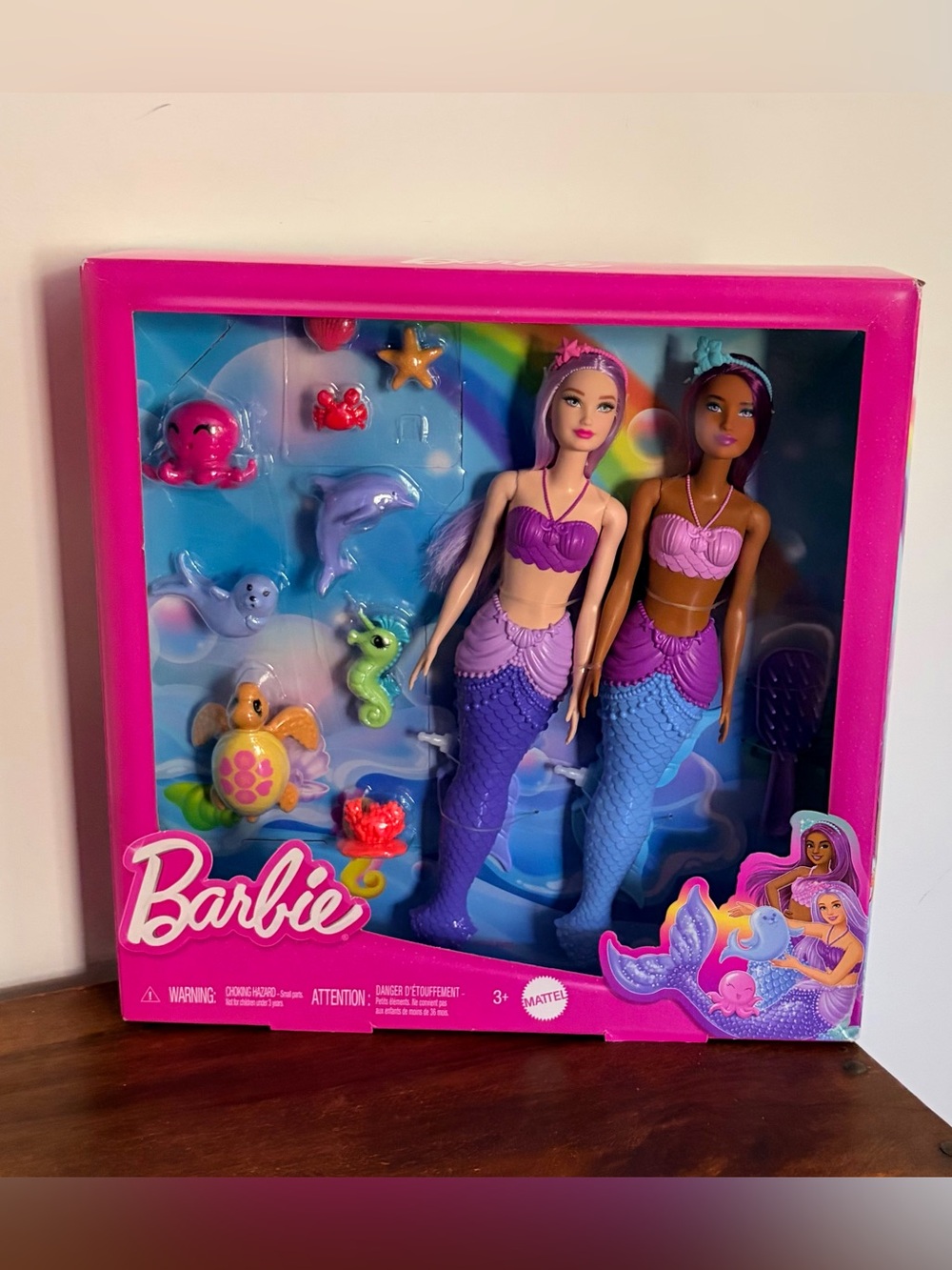 Mattel Barbie Mermaid Duo Set - Pink, Purple, Blue